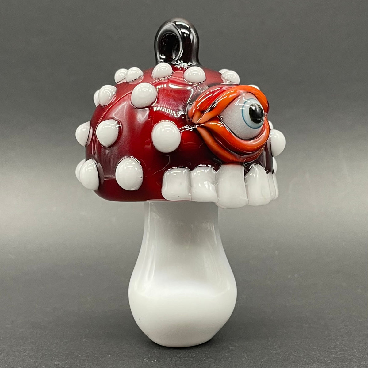 Premium Cyclops mushroom ornament - collectible glass art