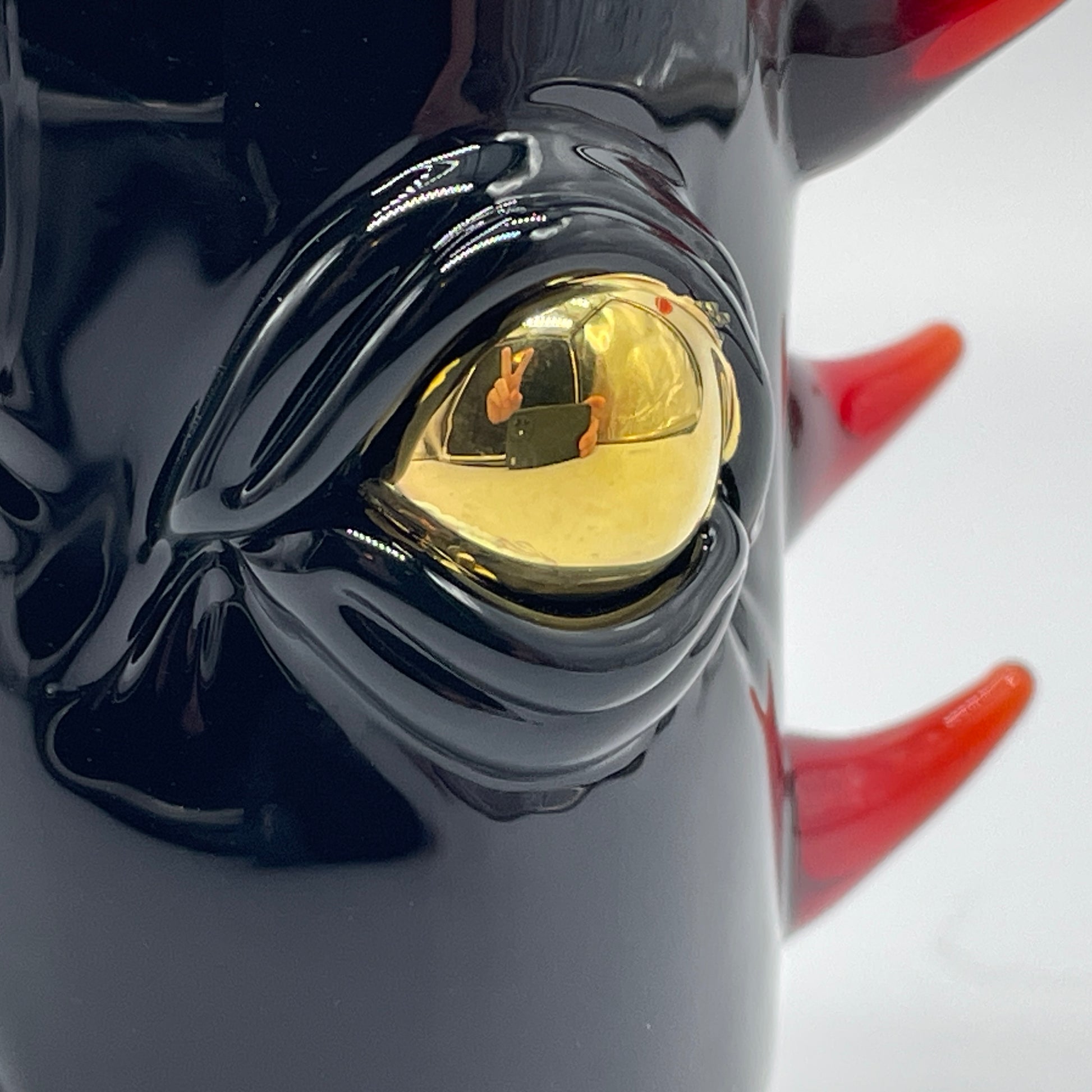 Premium Onyx cyclops shot glass - collectible glass art