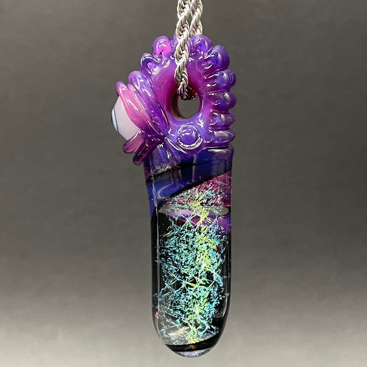 Royal jelly dichroic cyclops pendant