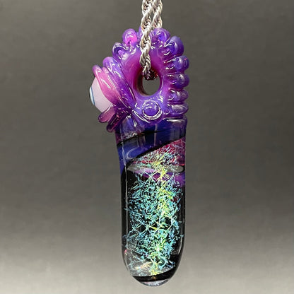 Royal jelly dichroic cyclops pendant