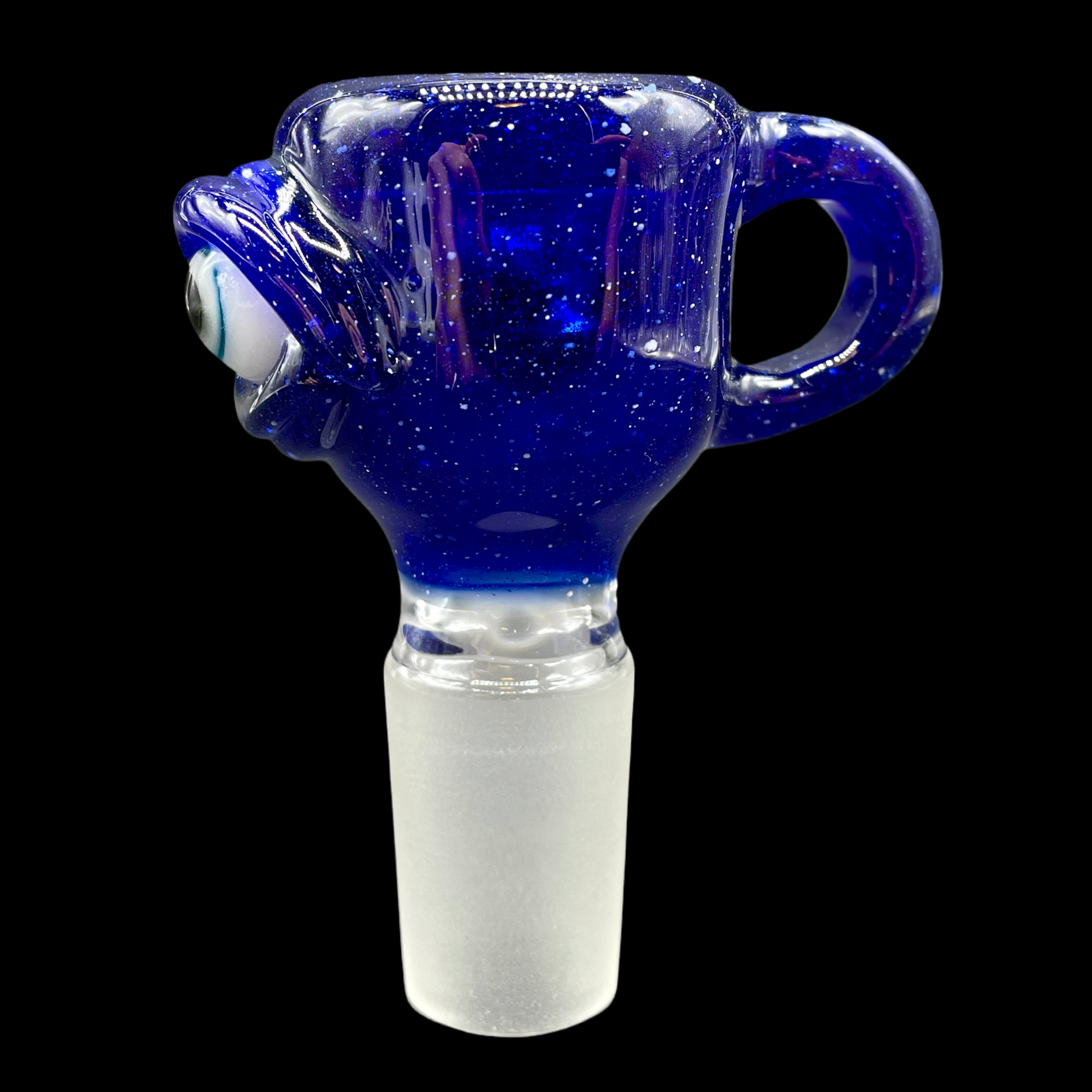 Hand-blown glass 18mm tea slide by Leviathan Glass