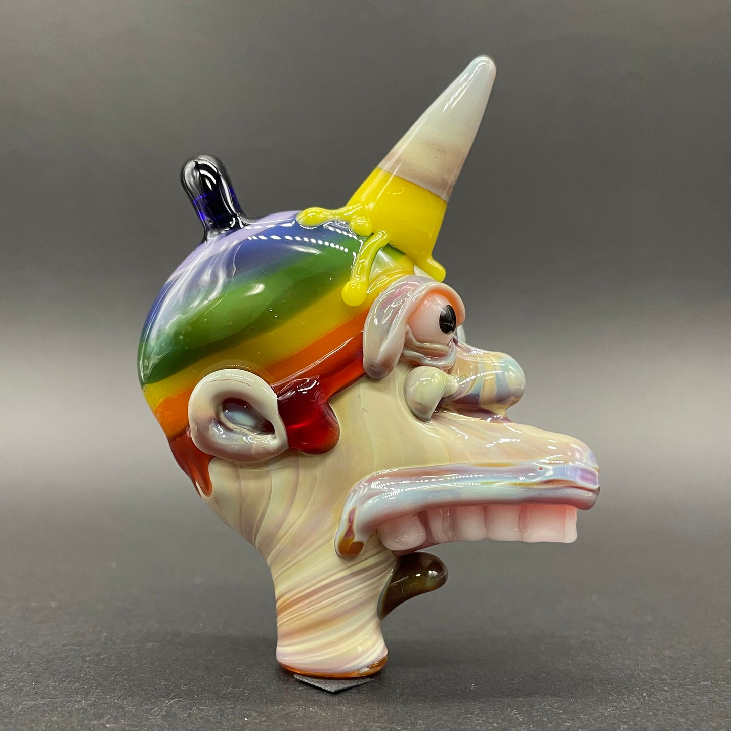 Leviathan Glass Ice cream kid glass pendant - hand-blown art