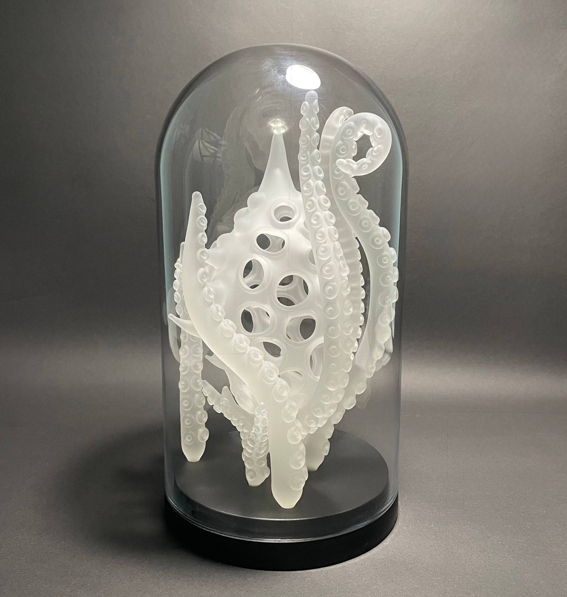 Amoeba Bell Dome 1 detail view - premium glass art