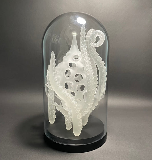 Amoeba Bell Jar 1 detail view - premium glass art