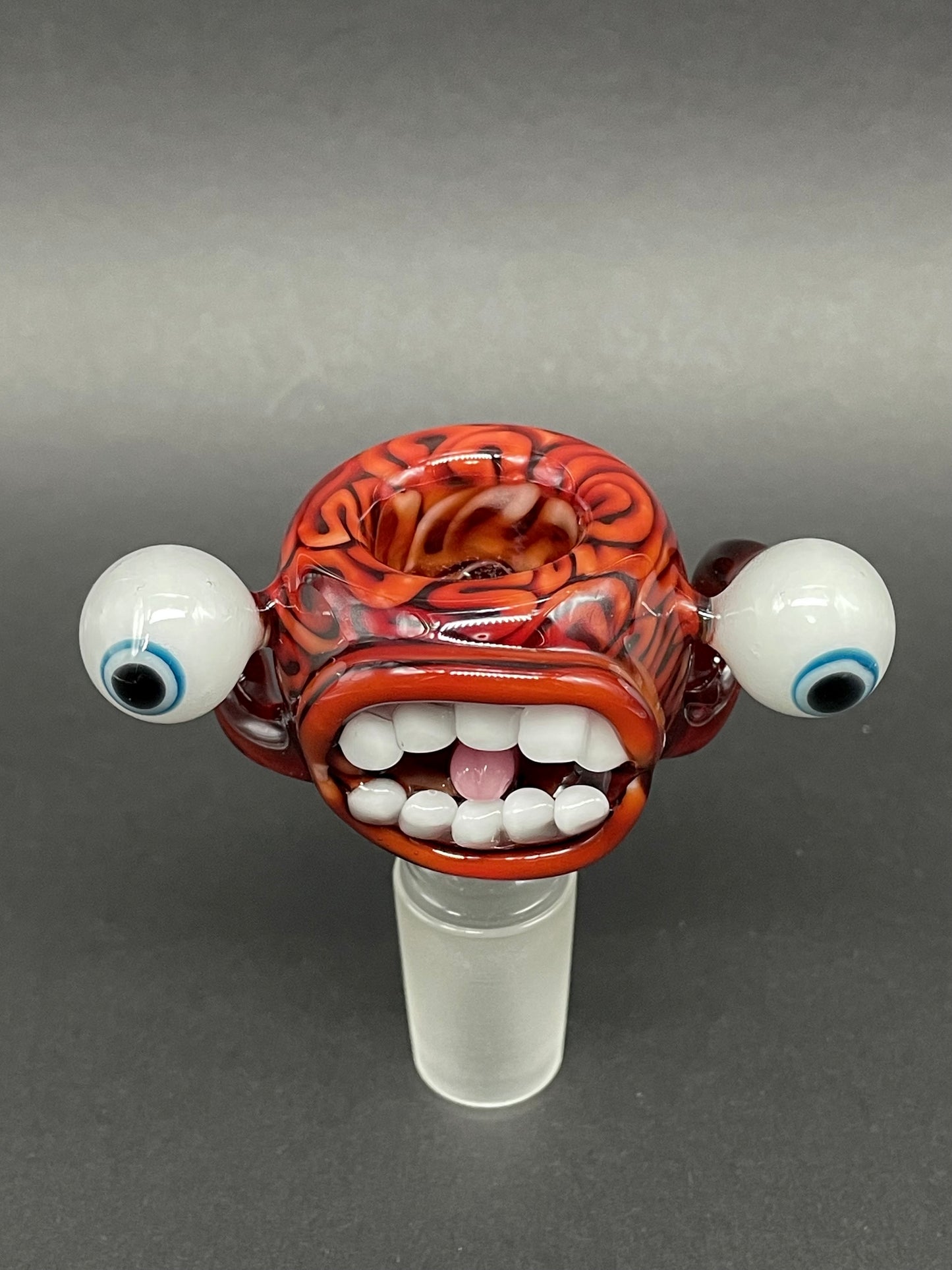 18mm Drain Bamage slide by Leviathan Glass - artisan detail