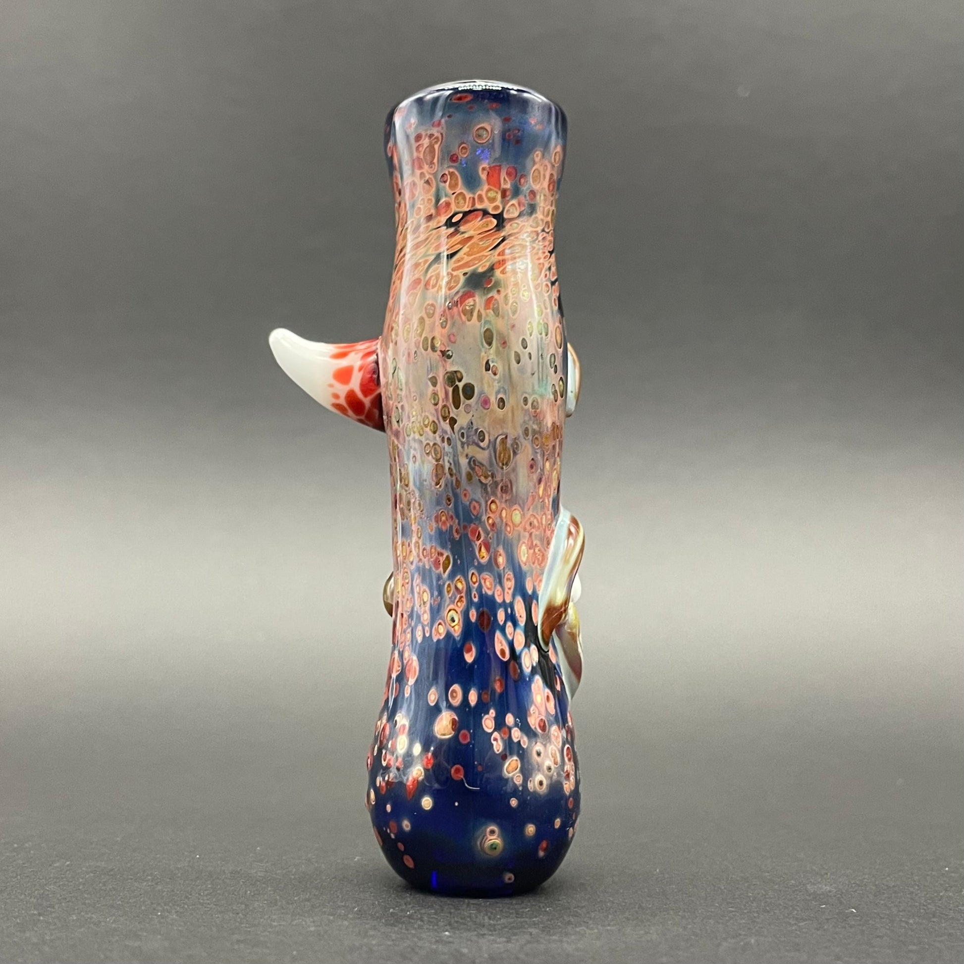 Artisan glass Frit Cyclops Chillum - detailed craftsmanship