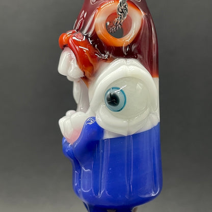 Calm like a bomb pop by Leviathan Glass - artisan detail