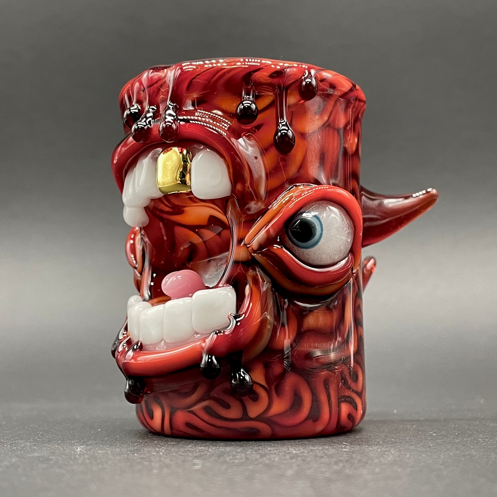 Premium mind scrambler shot glass - collectible glass art