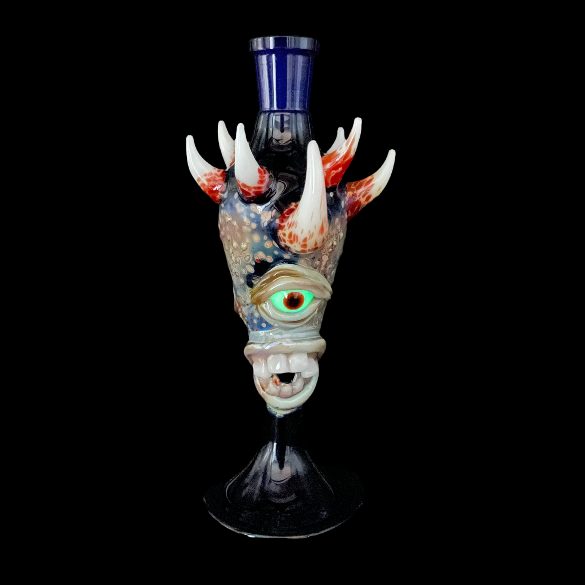 Hand-blown incense burner - Leviathan Glass original