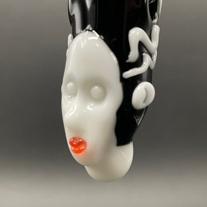 Bride of Frankenstein glass pendant