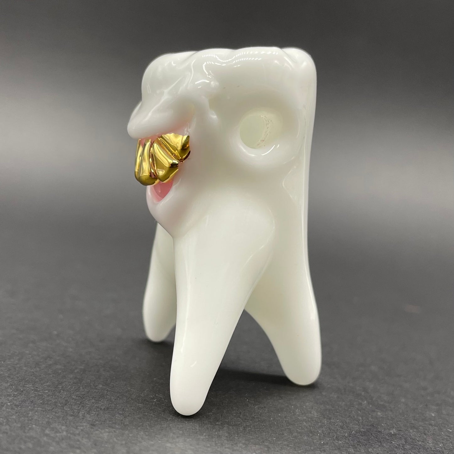 Premium Tooth ache glass pendant - collectible glass art