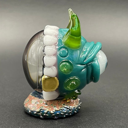 Artisan glass Hungry Dichroic marble - detailed craftsmanship