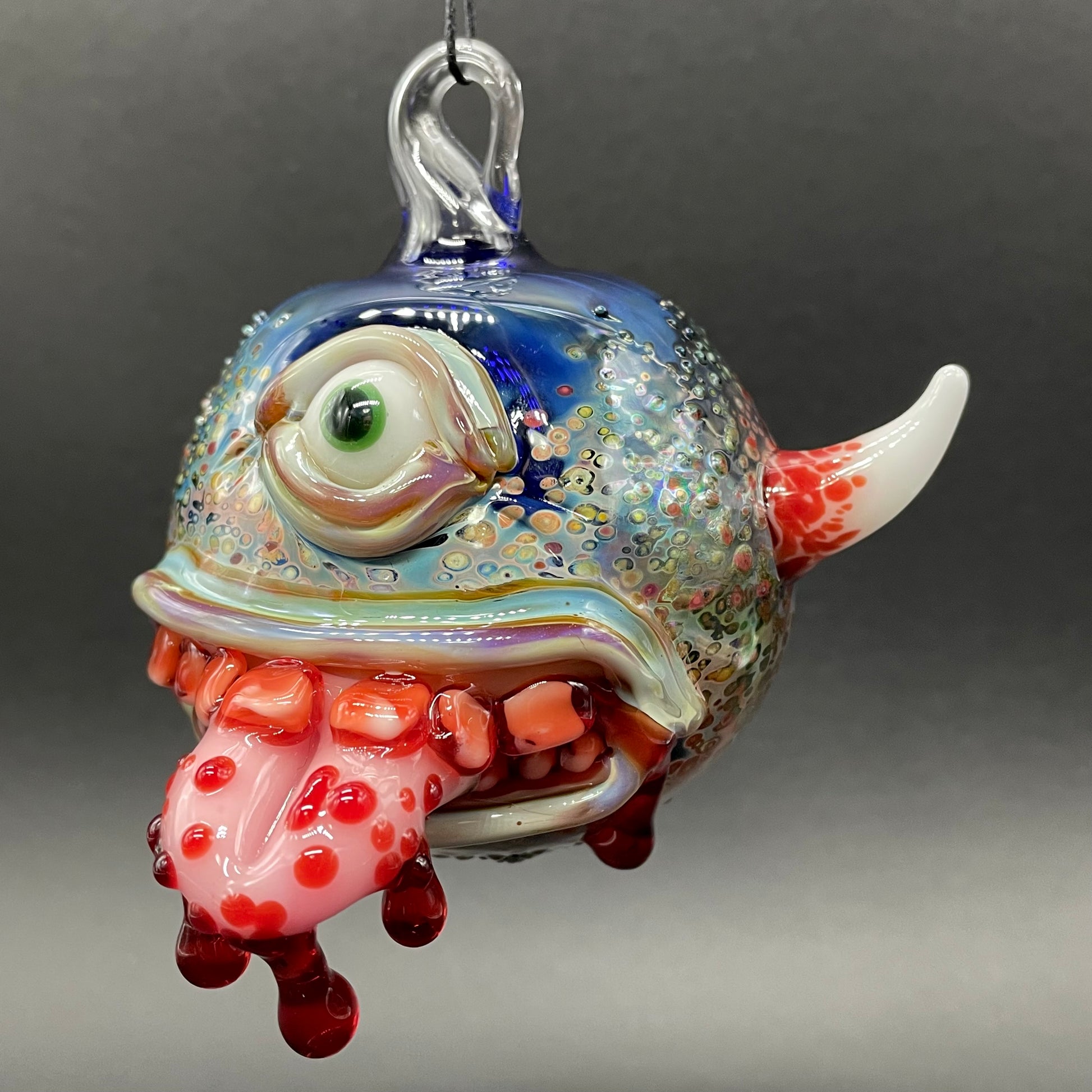 Bloody Mary ornament detail view - premium glass art
