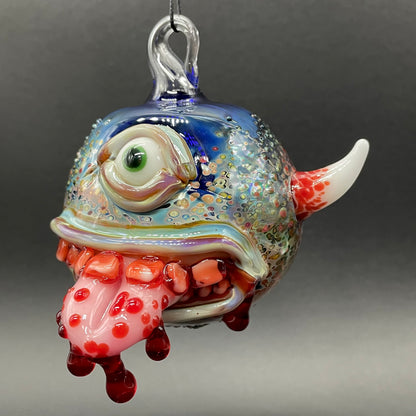 Bloody Mary ornament detail view - premium glass art