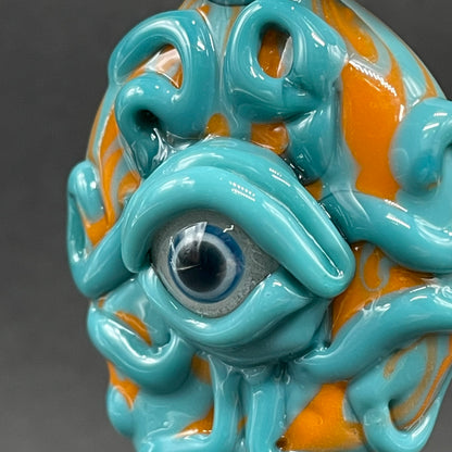 Oculus tentacle pendant glass art - premium handcrafted piece