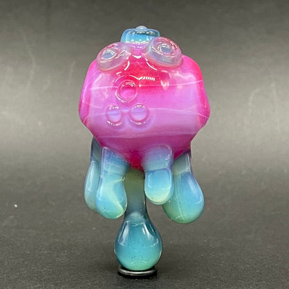 Drippy cyclops glass pendant