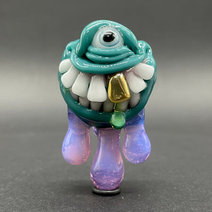 Dripping with sarcasm glass pendant