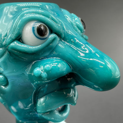 Leviathan Glass Shnozzle incense burner - hand-blown art