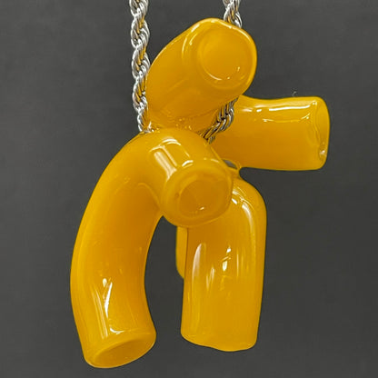 Macaroni and cheese necklace