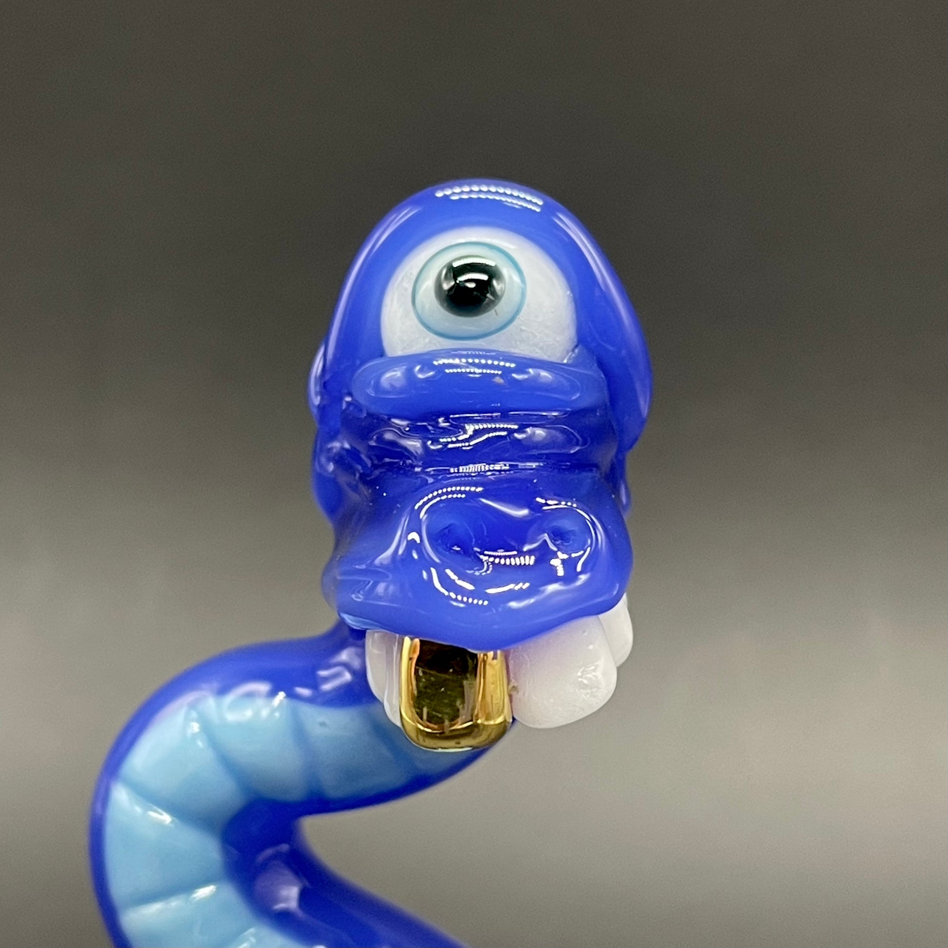 Cyclopsasarus glass pendant hand blown glass art - Leviathan Glass