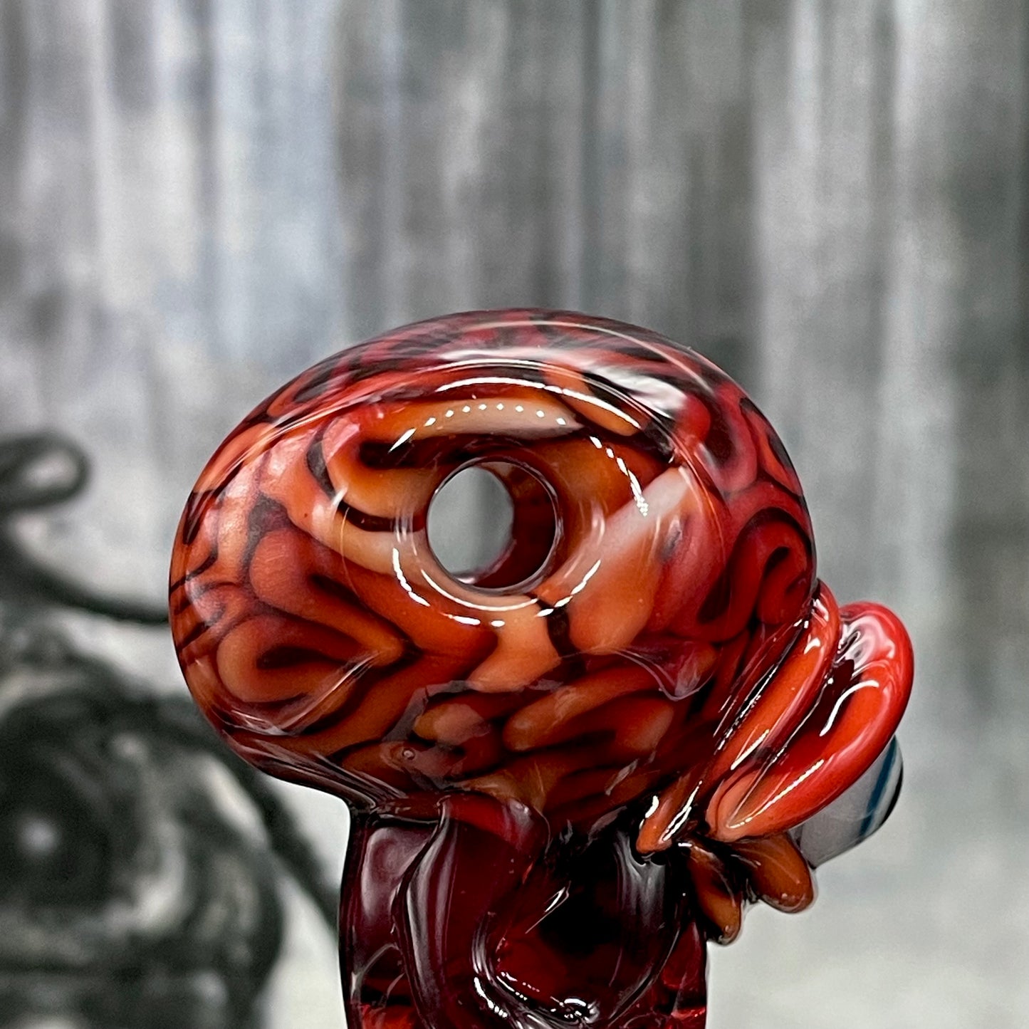 Hand-blown Brain pendant - Leviathan Glass original