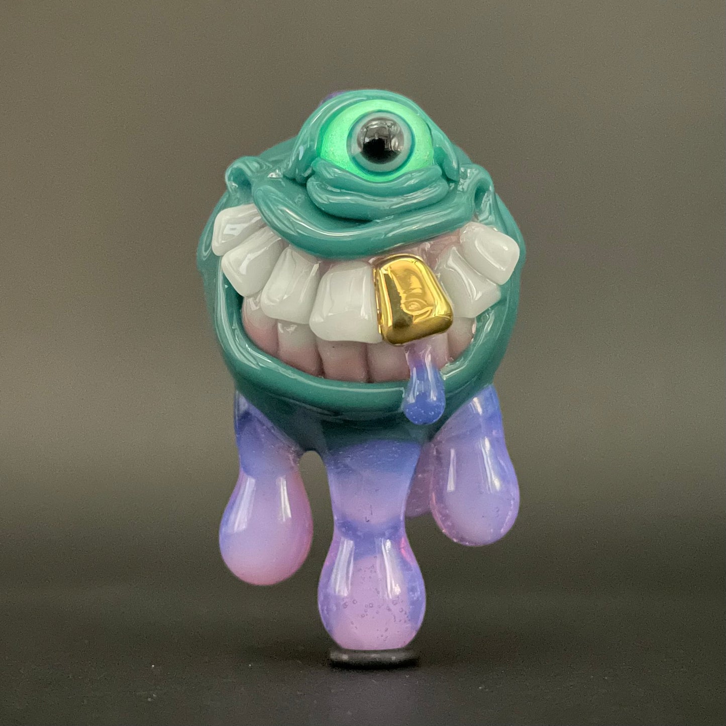 Hand-blown Dripping with sarcasm glass pendant - Leviathan Glass original