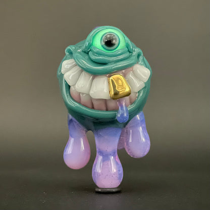 Hand-blown Dripping with sarcasm glass pendant - Leviathan Glass original