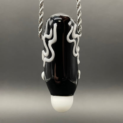 Bride of Frankenstein glass pendant