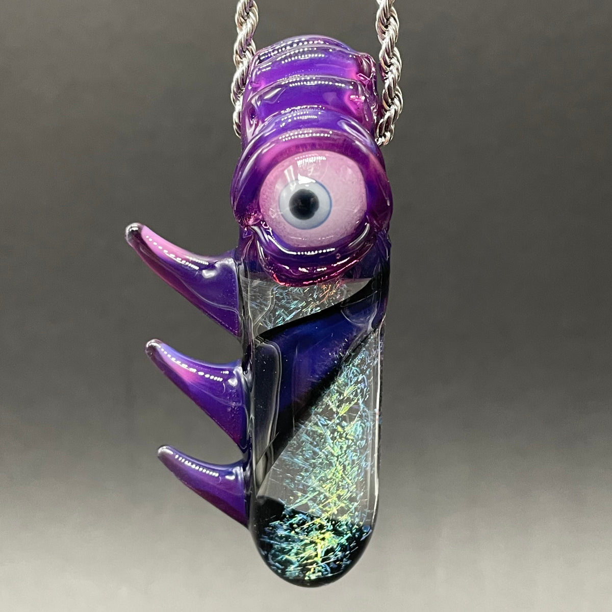 Royal jelly dichroic cyclops pendant