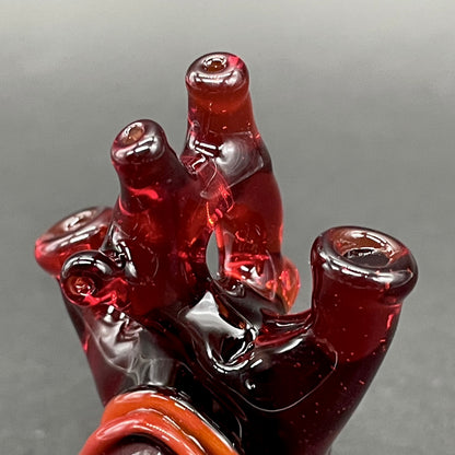 Anatomical cyclops heart pendant