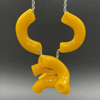 Macaroni and cheese necklace