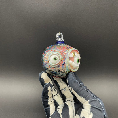 Artisan glass Lemmy kilmister ornament - detailed craftsmanship