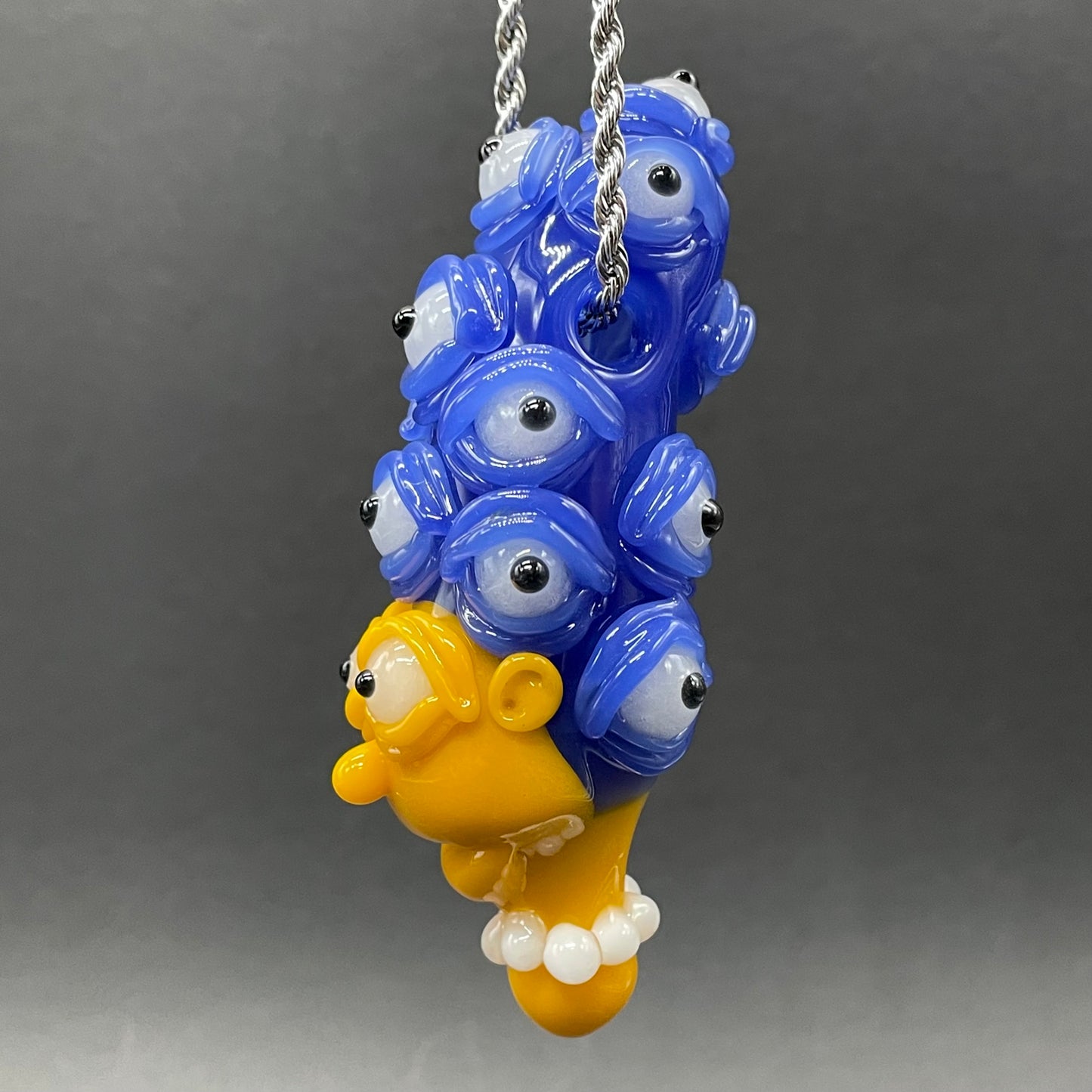 Premium Marge Simpson Mutant Pendant - collectible glass art