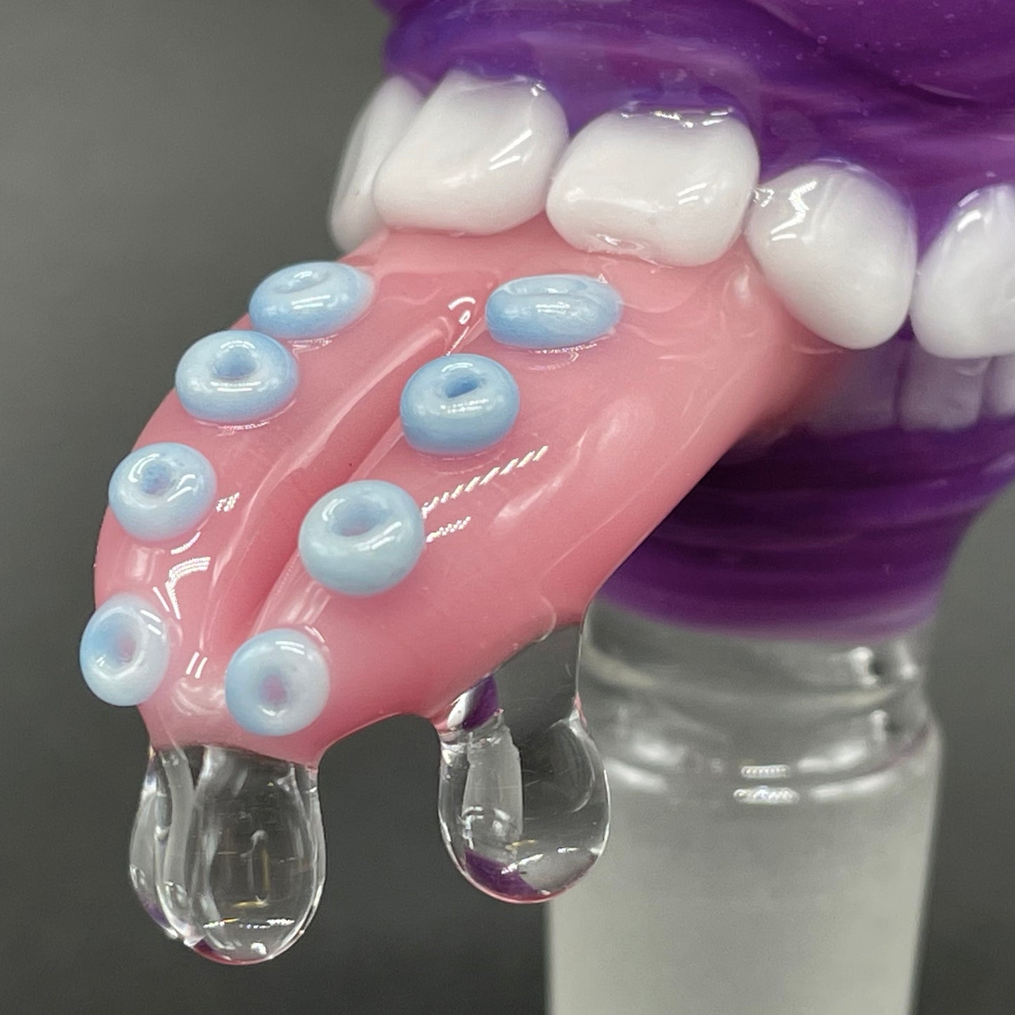 Leviathan Glass 18mm tentacle tongue slide. - hand-blown art