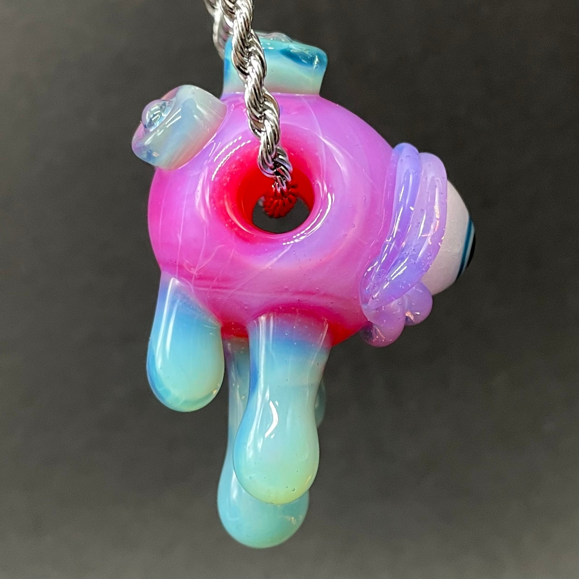 Leviathan Glass Drippy cyclops glass pendant - hand-blown art