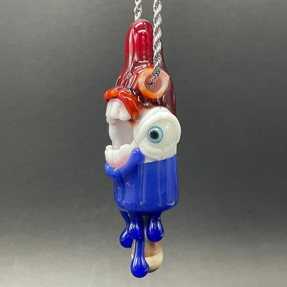 Calm like a bomb pop detail view - premium glass art