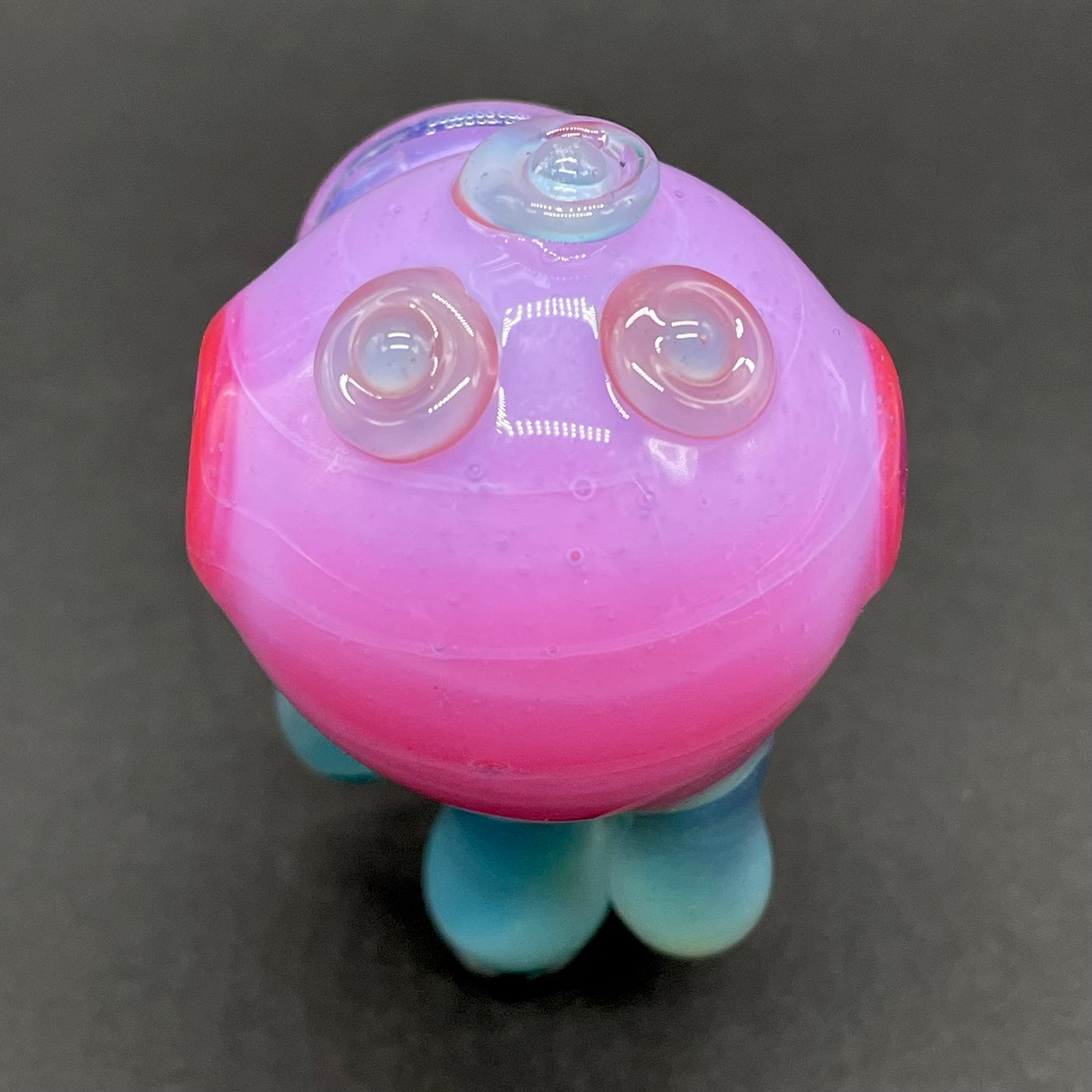 Drippy cyclops glass pendant hand blown glass art - Leviathan Glass
