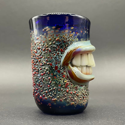 Premium MOUTH shot glass - collectible glass art