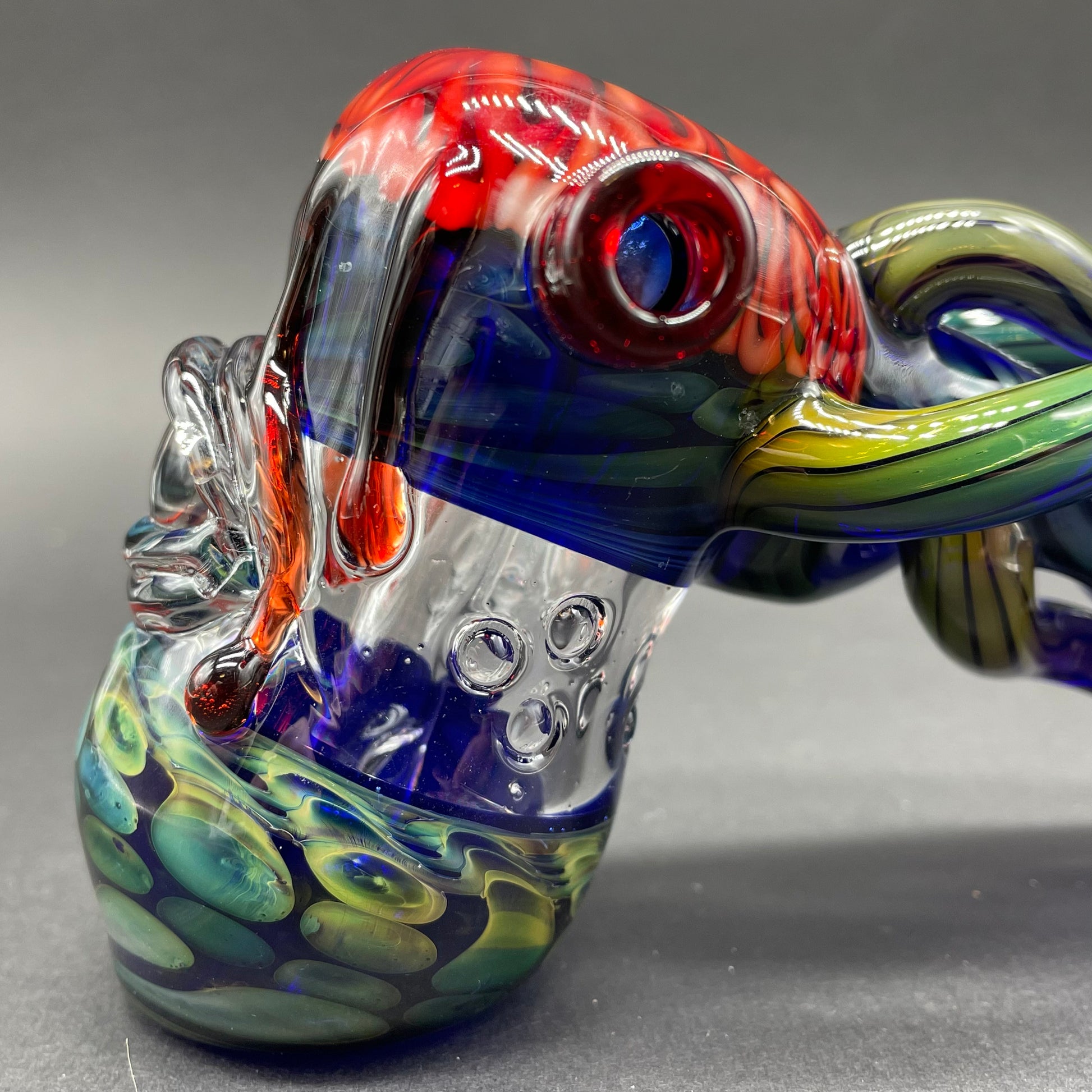 Hand-blown Brain Bubbler - Leviathan Glass original