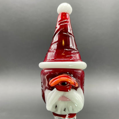 18mm Cyclopean Santa slide detail view - premium glass art