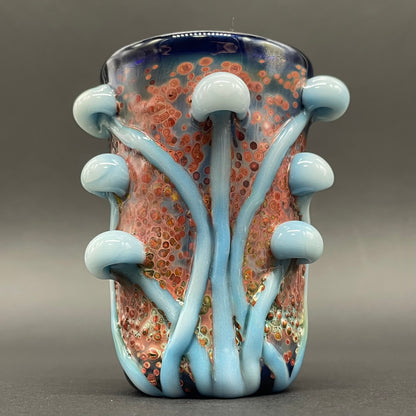 Siberia mushroom shot glass. glass art - premium handcrafted piece