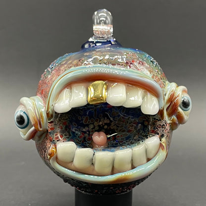 Screaming cyclops ornament craftsmanship - artisan glass work