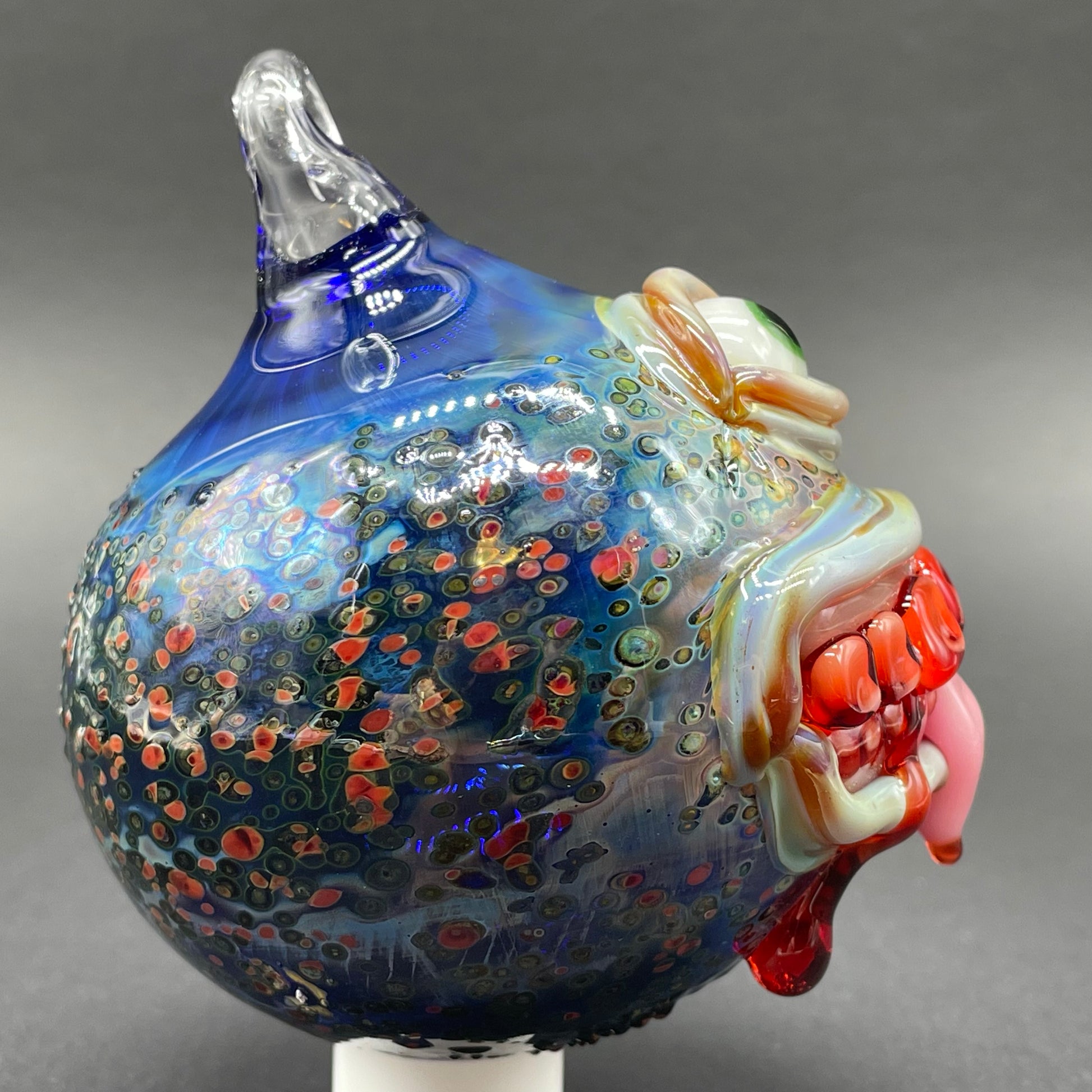 Leviathan Glass Beware I Bite Ornament - hand-blown art