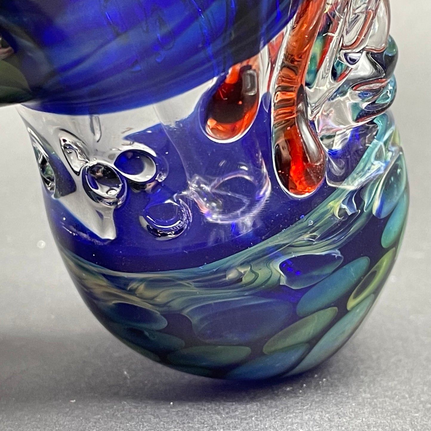 Hand-blown Brain Bubbler - Leviathan Glass original