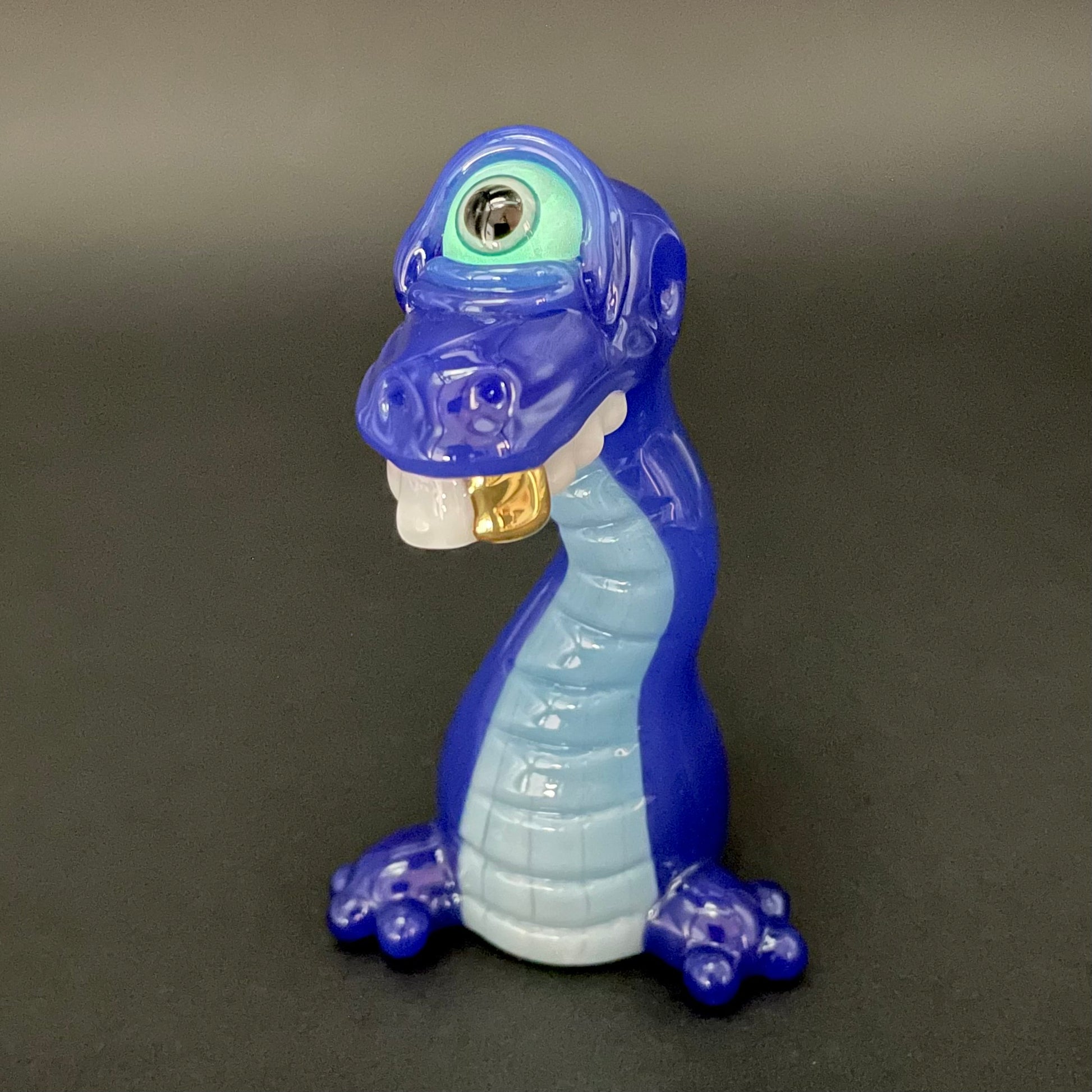 Hand-blown Cyclopsasarus glass pendant - Leviathan Glass original