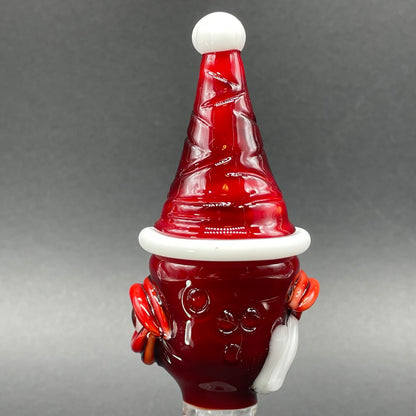 Hand-blown 18mm Cyclopean Santa slide - Leviathan Glass original