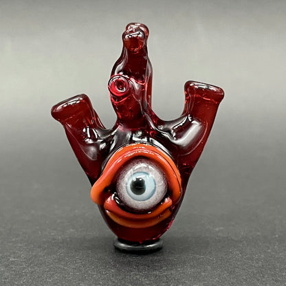 Anatomical cyclops heart pendant
