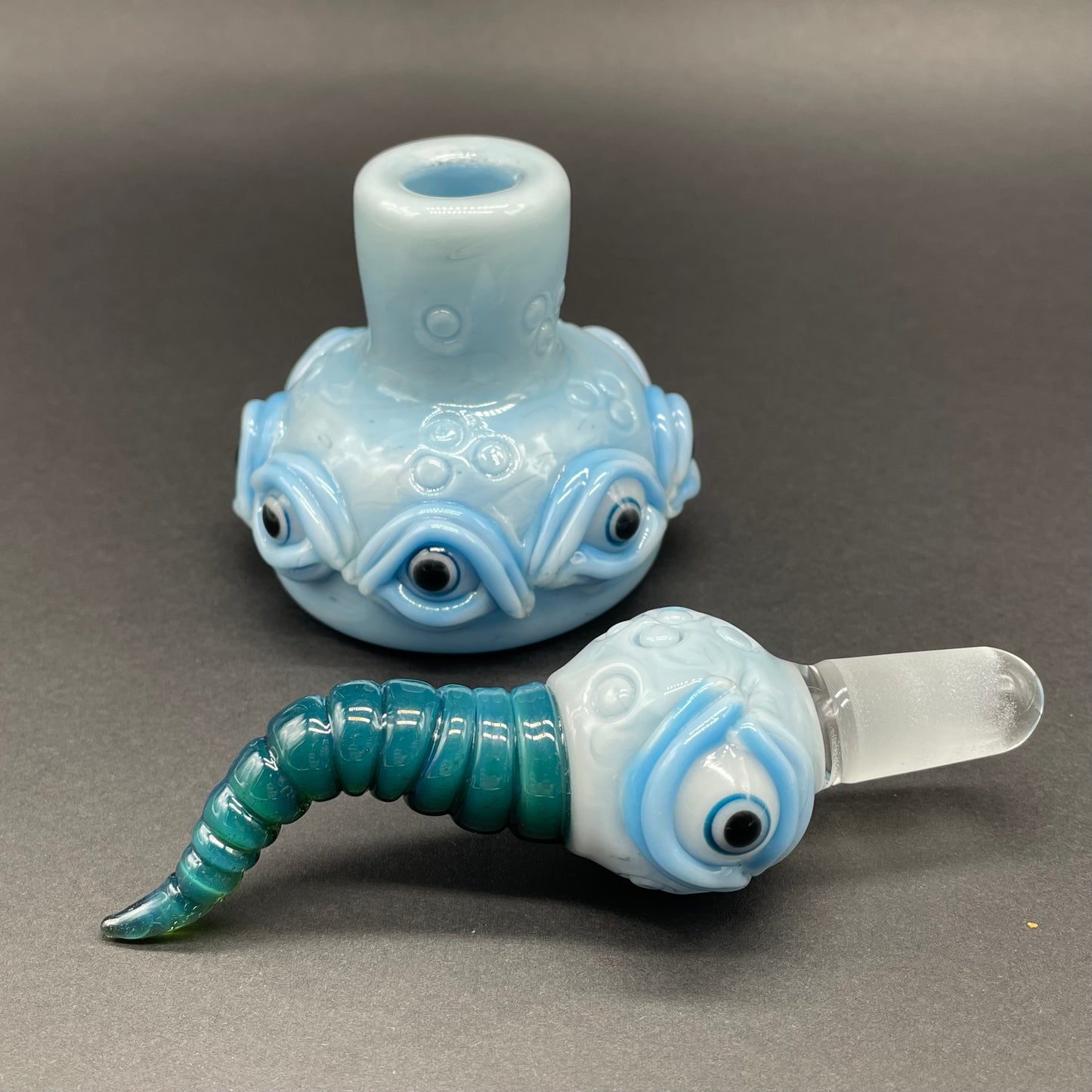 Close-up of Siberia pensieve - handcrafted glass