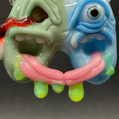 Two headaches are better than one glass art - premium handcrafted piece