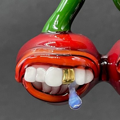 Cherry pendant glass art - premium handcrafted piece